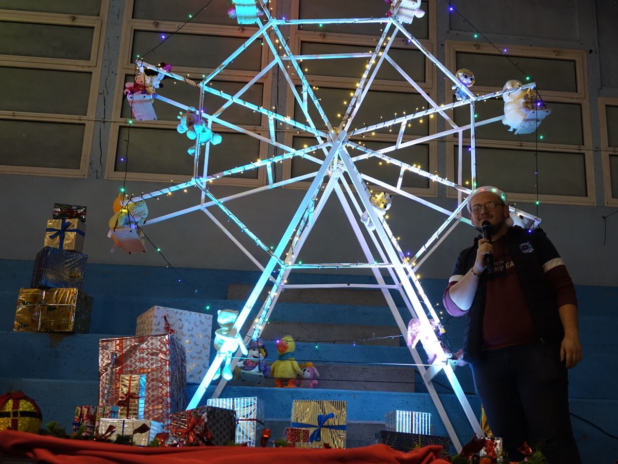 La décoration et le son de l'édition 2023 du marché de Noël de Château-Thierry sont à mettre à l'actif de Quent'Anim...