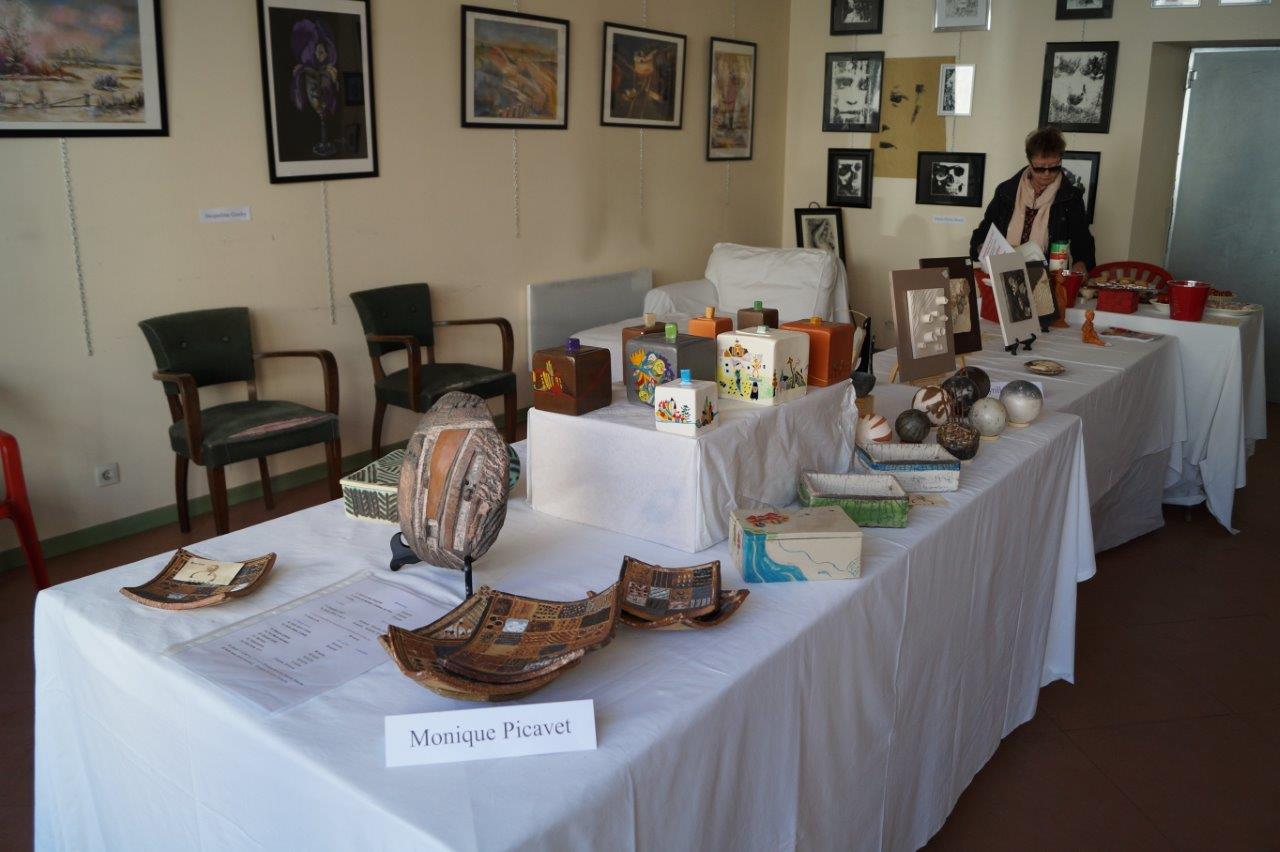 Au frais, une expo d'artistes sud axonais a rencontré également un beau succès.