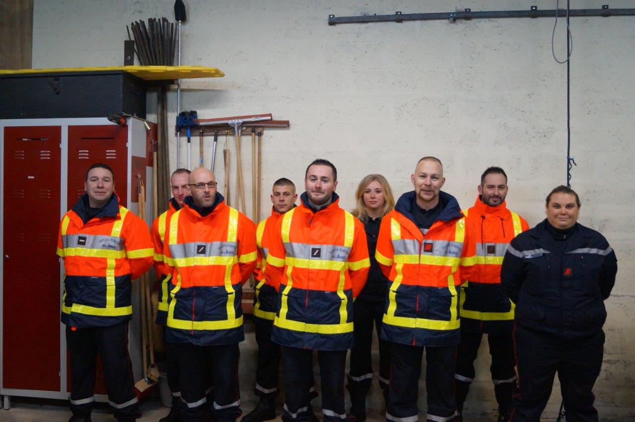 Les sapeurs-pompiers de Saint-Eugène.