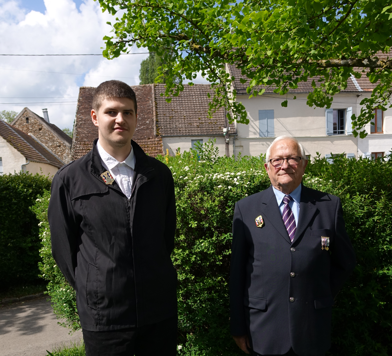De gauche à droite : Alexy Delannoy et René Meulot.