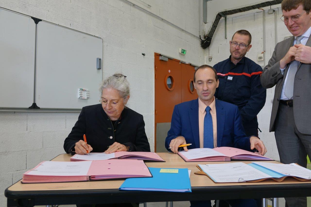 De gauche à droite : Odile Bureau et Arnaud Moucaud.