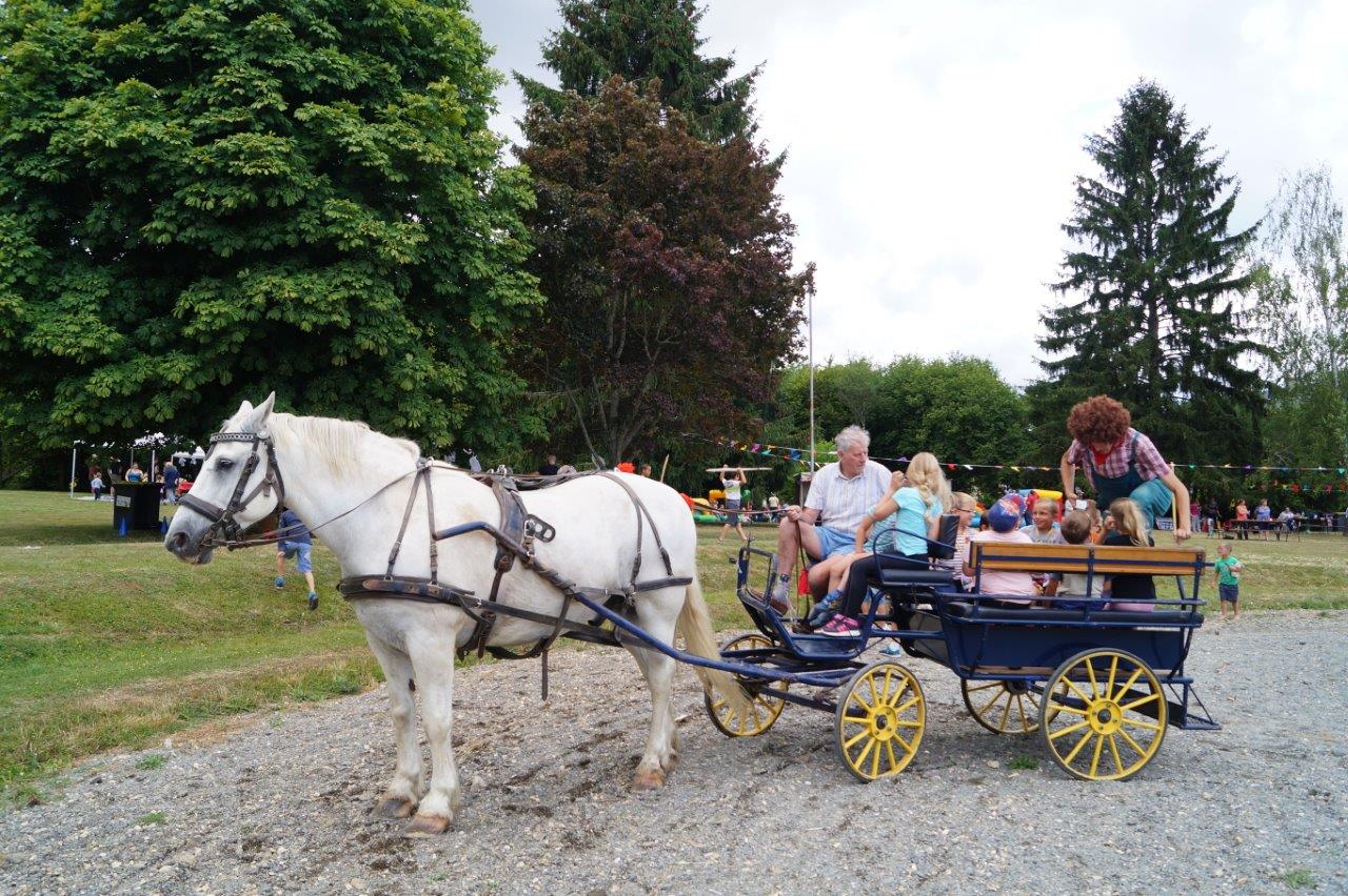 Elle en a fait des kilomètres ! La calèche d'Edgar Vervaet, maire du village voisin de Montlevon, a été prise d'assaut.