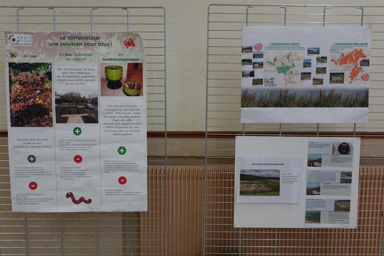 Le stand de la Communauté d'agglo dédié aux déchets et à l'assainissement, a, lui aussi, été déserté.