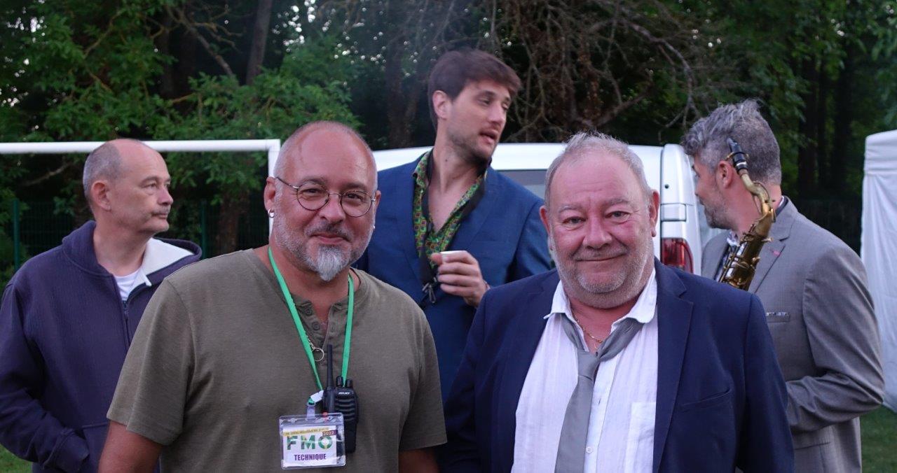 De gauche à droite : Frédéric Deguilhem, régisseur de l'édition 2022 et Gilles Cordival.