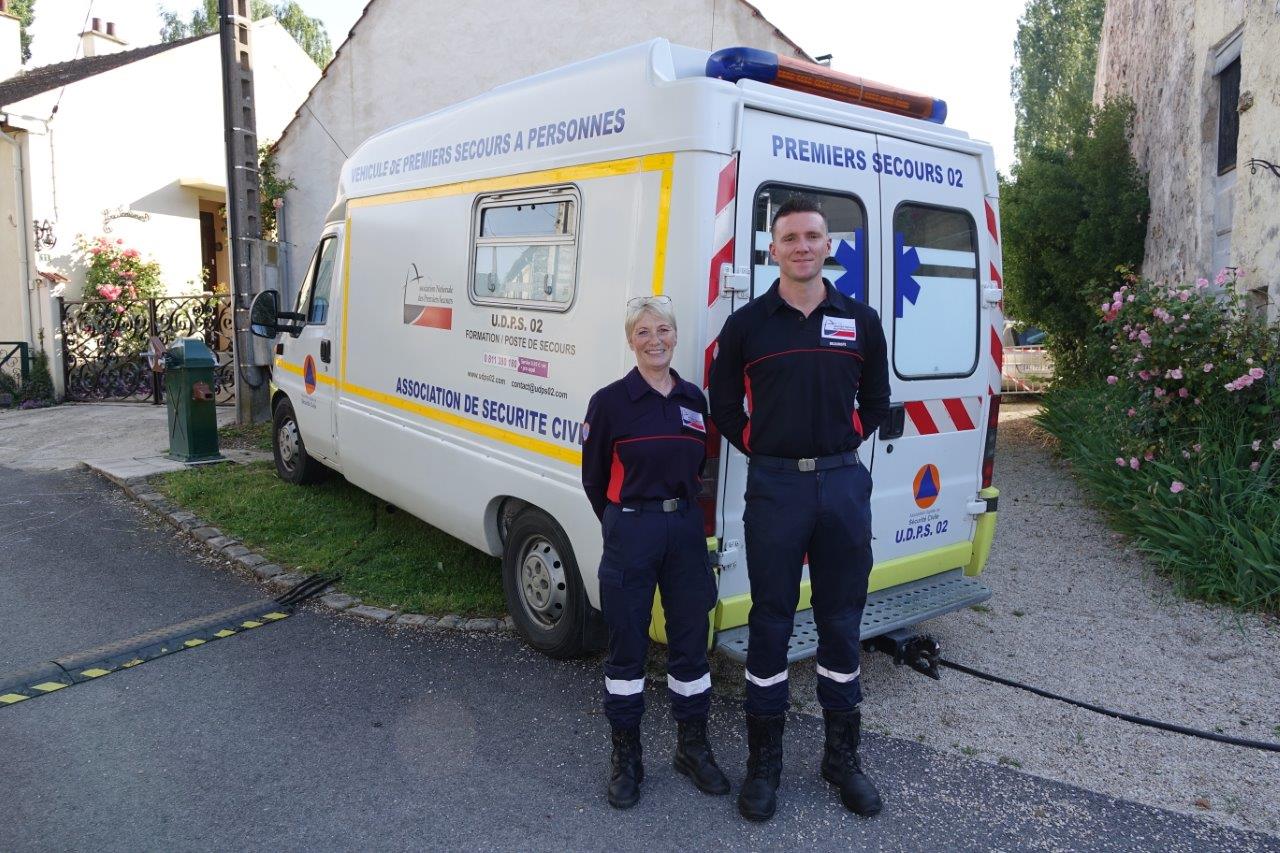 Les secouristes de l'Union départementale des premiers secours de l'Aisne veillent au grain.