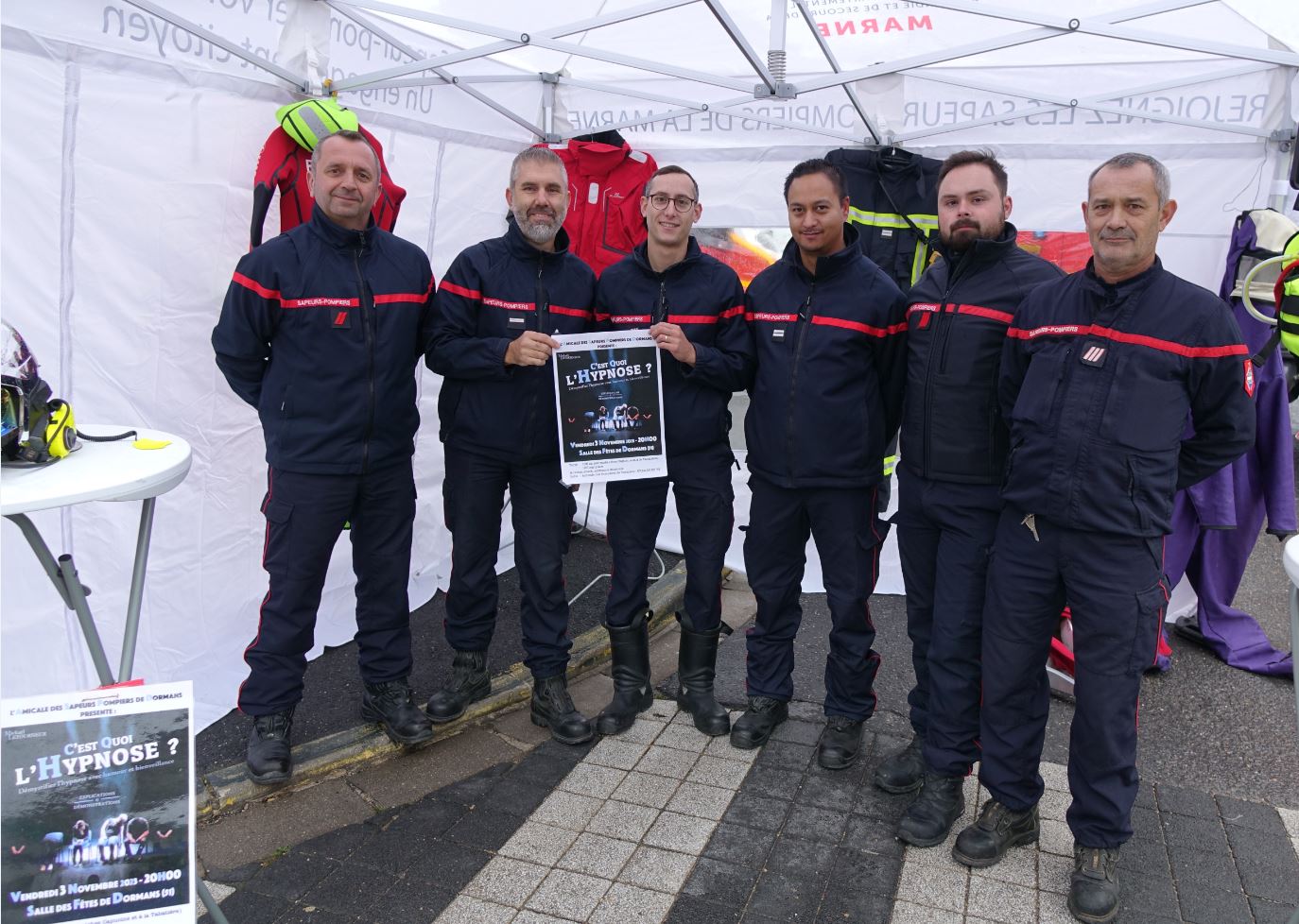 Les sapeurs-pompiers de Dormans sont de sortie pour faire la promotion du bénévolat et du prochain spectacle inédit de leur amicale...