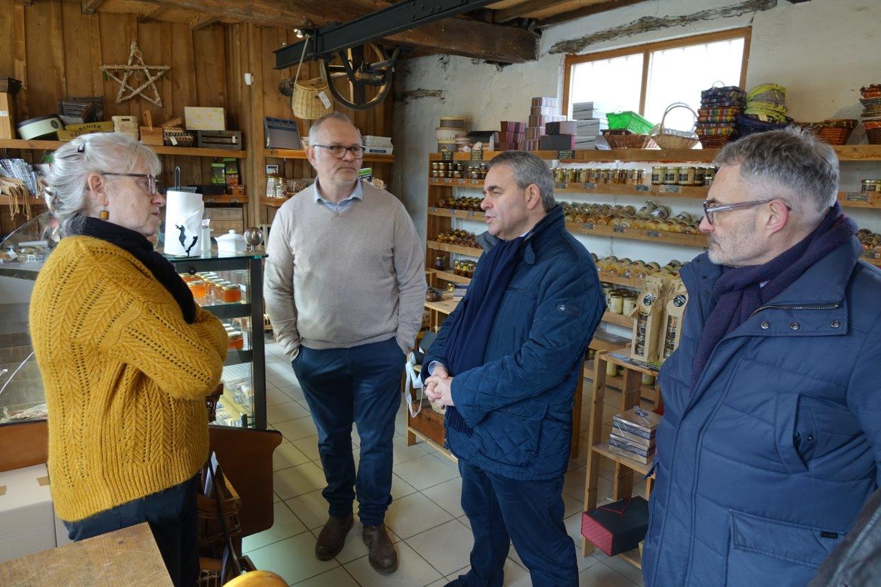 Xavier Bertrand a visité les Canardises des 3 Vallées...