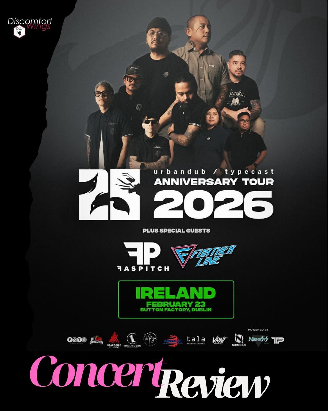 Typecast x Urbandub 25th Anniversary Tour in Dublin, Ireland [Concert review]