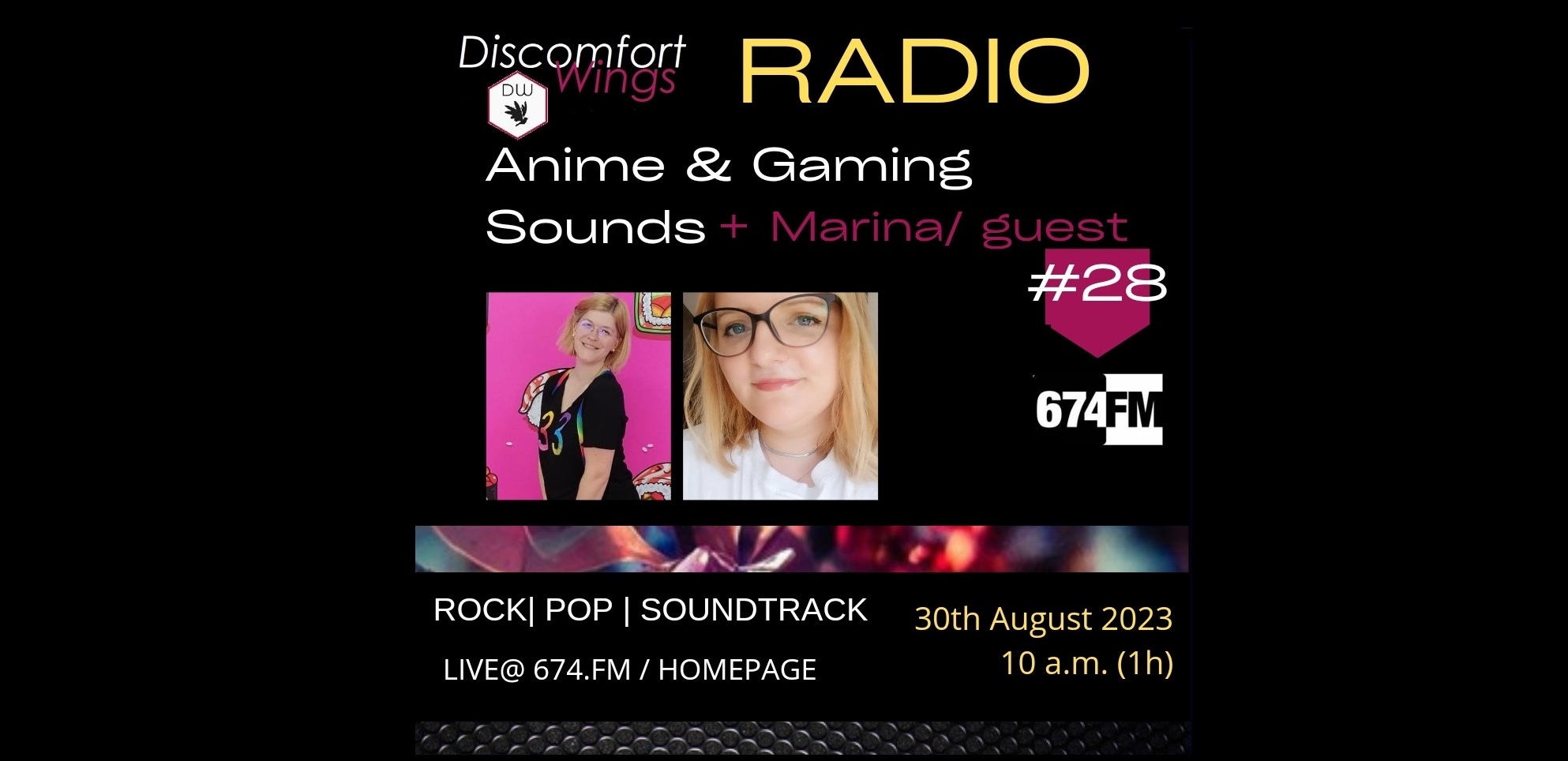 #28 Discomfort Wings Radio -Anime & Gaming Sounds, Guest: Marina