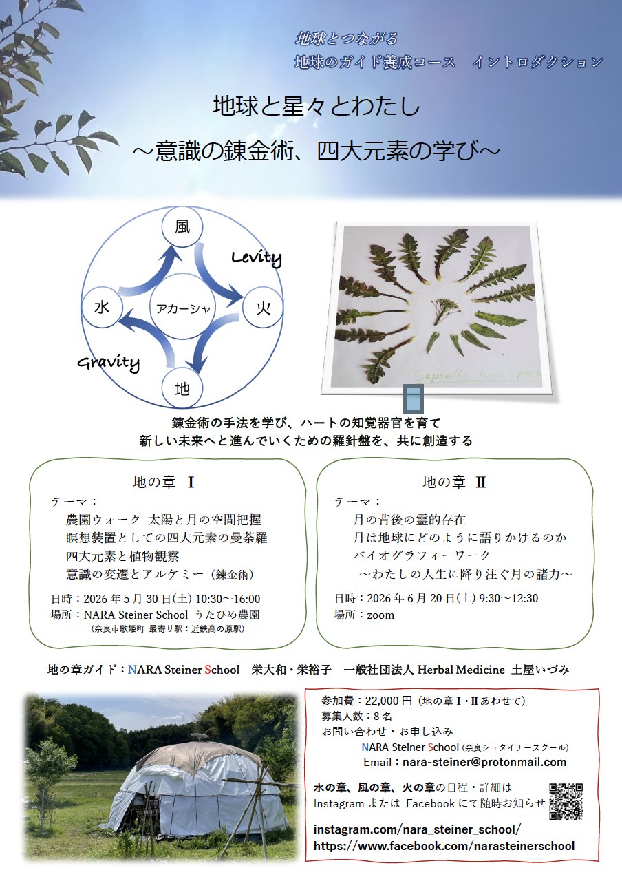 地球と星々とわたし　講座案内