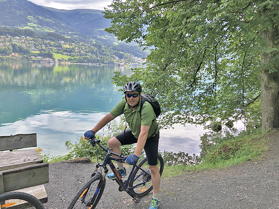 Auf einer schönen Radltour im Urlaub.