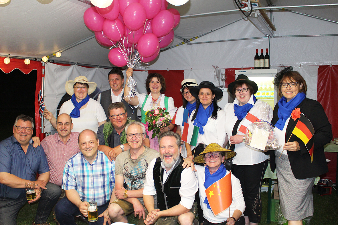 Feier zum 50. Geburtstag von Gertraud Seifert.