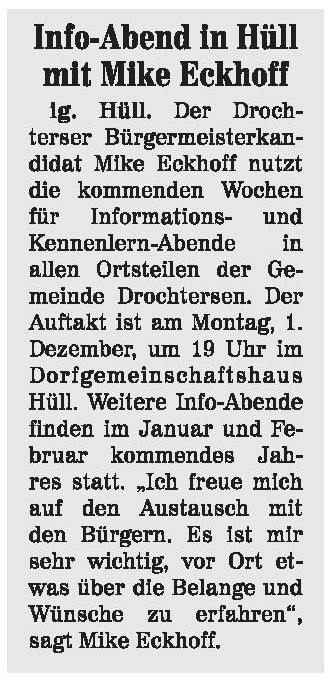 Neue Stader Wochenblatt vom 26.11.2014