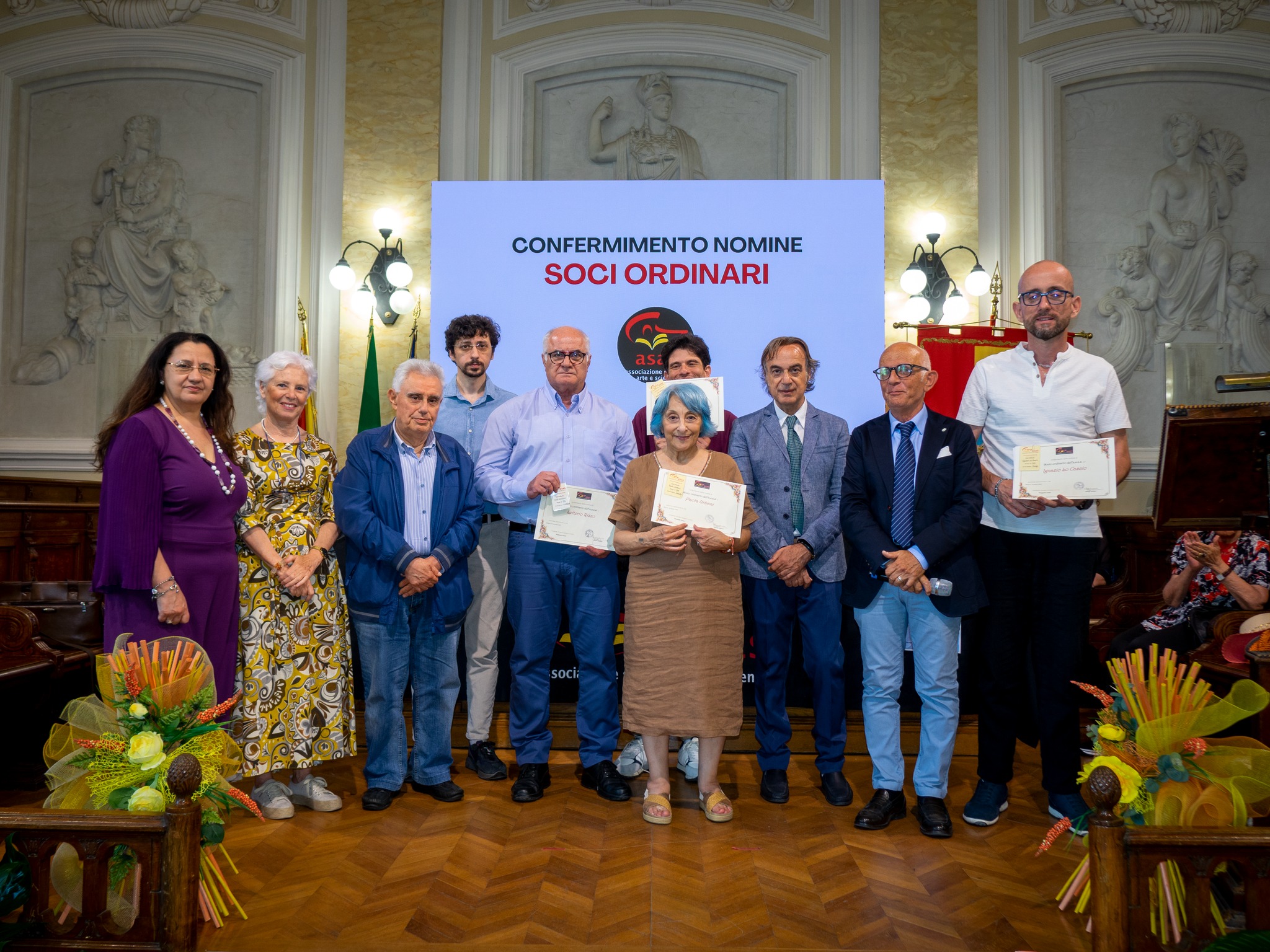 Soci ordinari Asas Letterio Rizzo, Paola Urbani, Antonello Pizzimenti, Ezio Lo Cascio