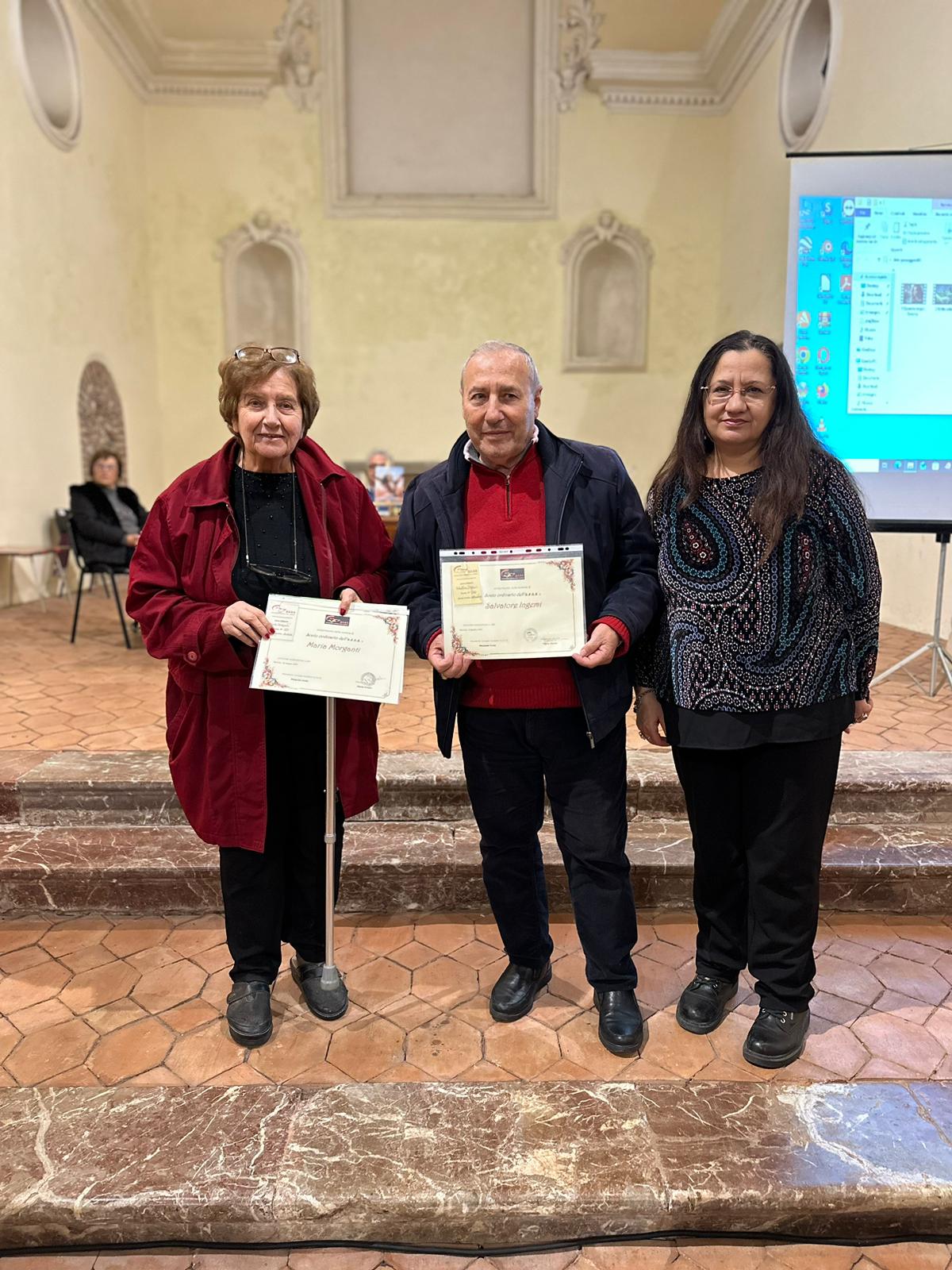 Soci ordinari Asas Salvatore Ingemi e Maria Morganti