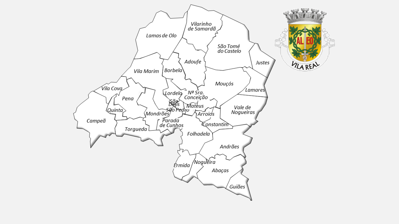 FREGUESIAS DO CONCELHO DE VILA REAL - Evolução da População