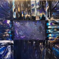 Resonance Karaoke, 0122, Full moon inspiration, Acryl 100x80 canvas