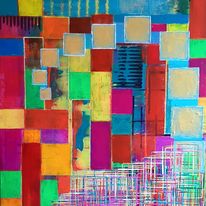 Resonance brain gym 171223, acryl canvas 60x80cm