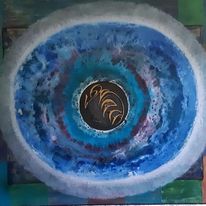 Resonance Party, 0822, Leave your frame, acryl canvas 120x100cm