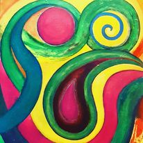Resonance Brain Gym, 1123, acryl Canvas, 80cm x x100cm