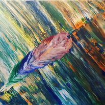  Resonance Karaoke, 0222, Friedvolle Woche,Acryl canvas, 80x60cm