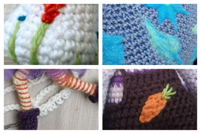 Az amigurumi díszítése