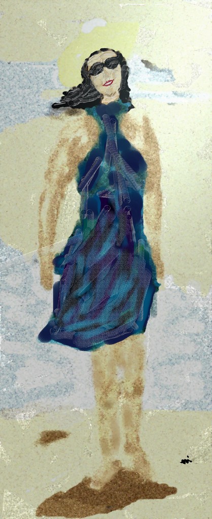 RITRATTO DI MILLI BENEDETTI - 2012 eseguito al pc tecnica pastelli a cera impasto