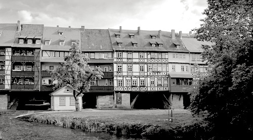 Die Krämerbrücke in Erfurt