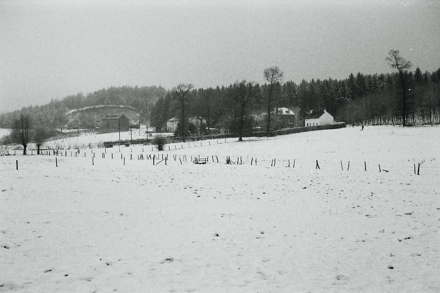 Ansicht der Flög im Winter 1971