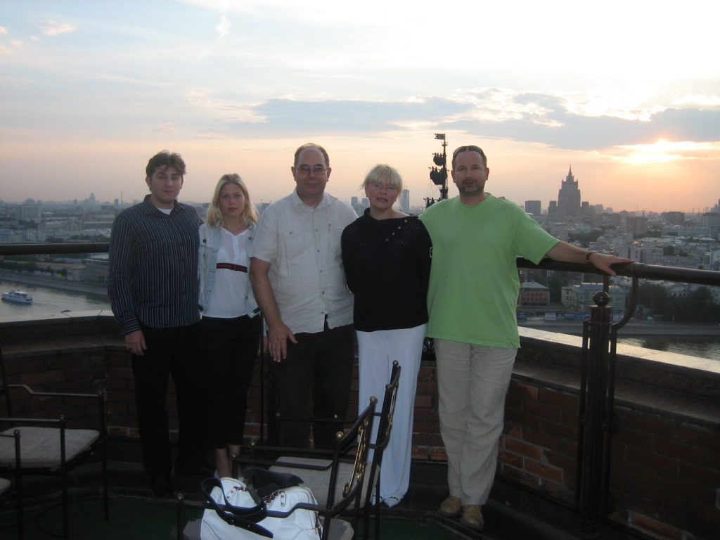 On Ukraina rooftop with katja and Philip