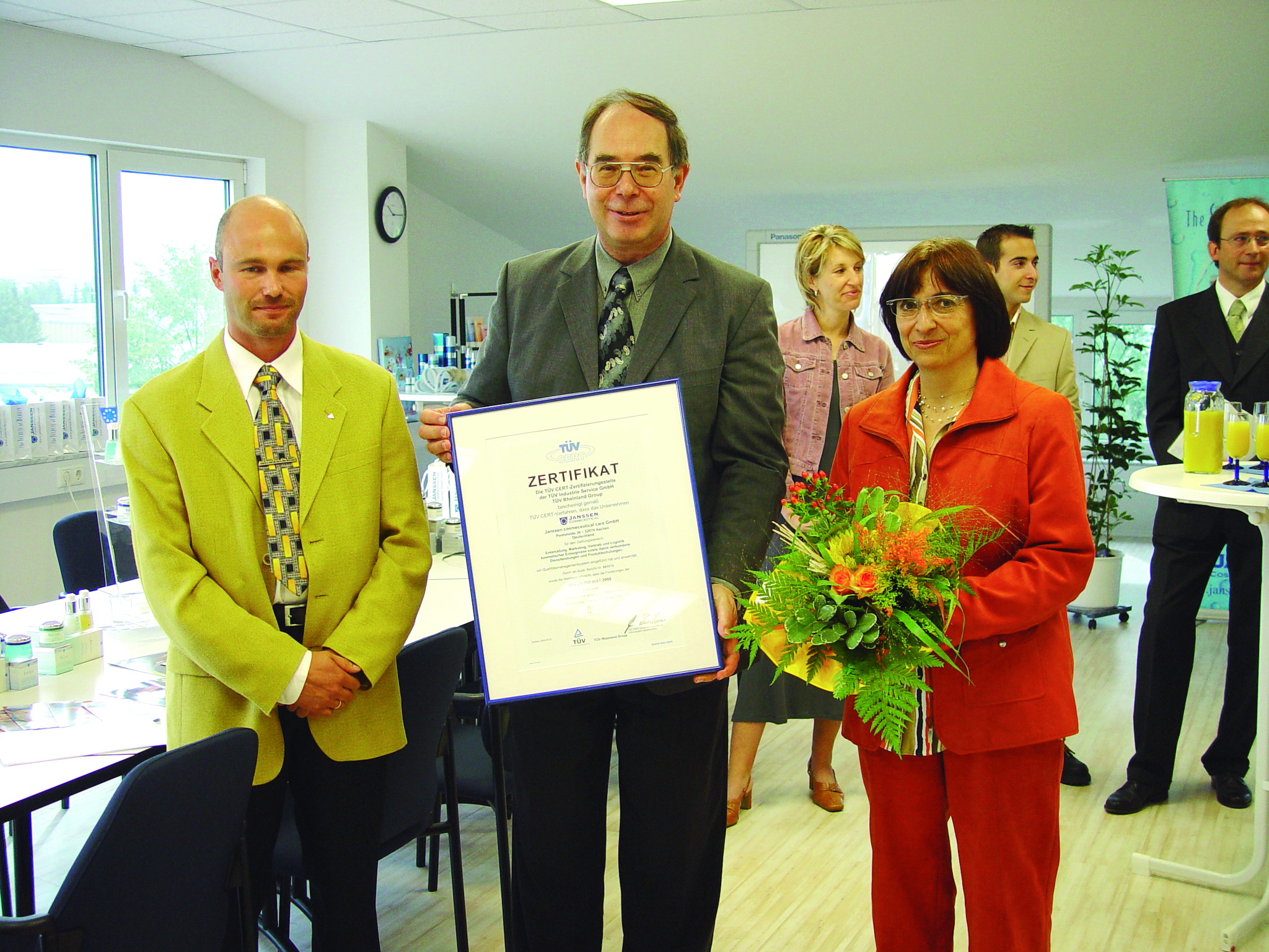 First TÜV Certificate for ISO 9001:2000 in 2004