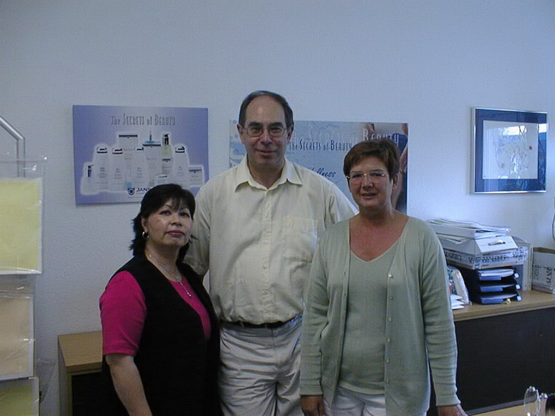 With staff members Marlies Dreuw  and Tosca Schneider