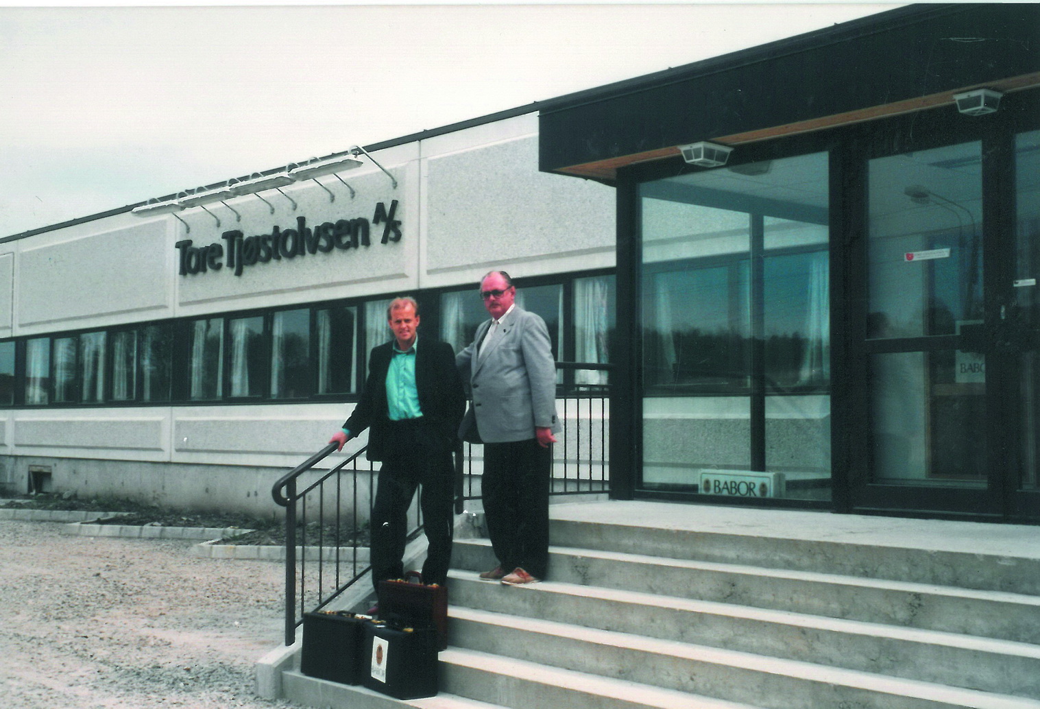 Tore Tjostolvsen und sein Sohn in Stavanger (1980) 