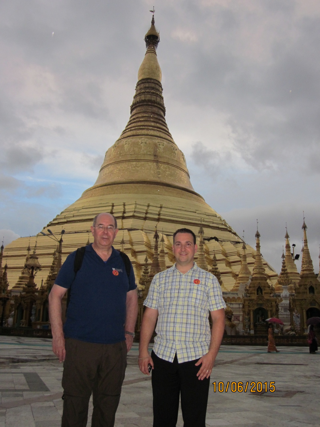 Walther und Reinhard in Yangon (Rangoon) 2016