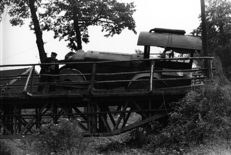 Die Göhlbrücke bricht ein - 1956