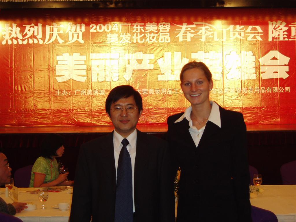 James Chan and Nadia Conrads on China Tour 2004