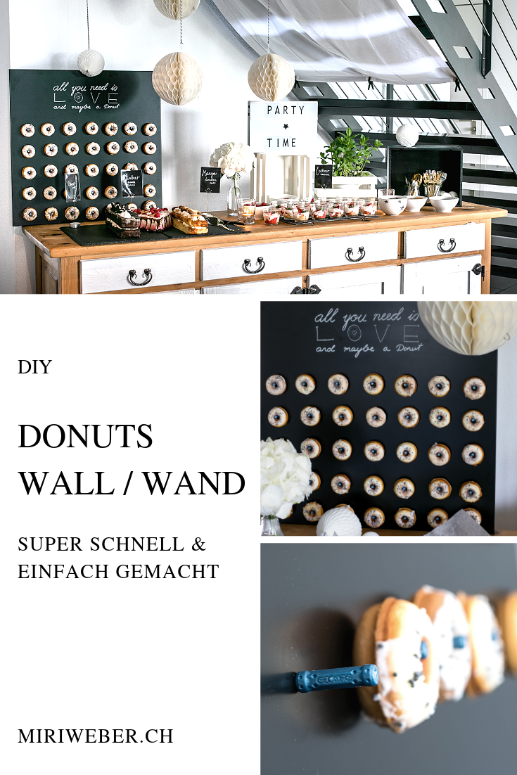 Donuts Wall, DIY, Donuts Wand, selber machen, einfach, schnell, Idee, Chalkboard, Donuts