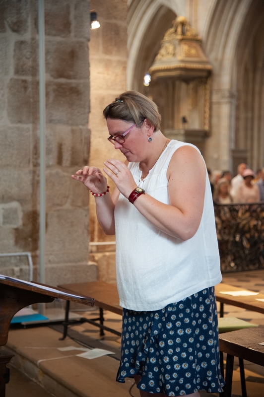 Anne-Sophie est chef de choeur