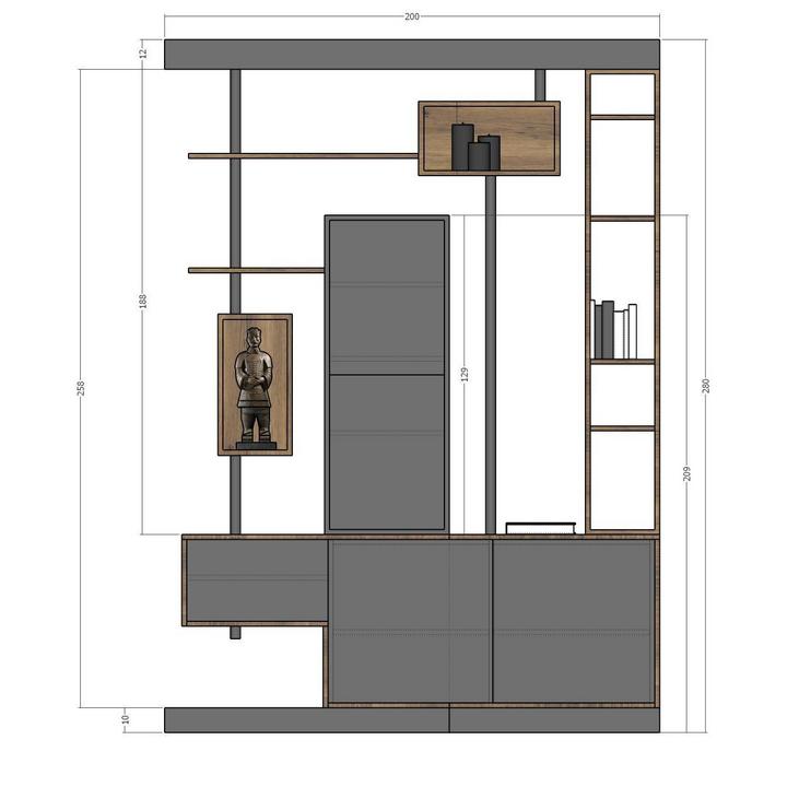 Plans Meuble Entrée sur-mesure