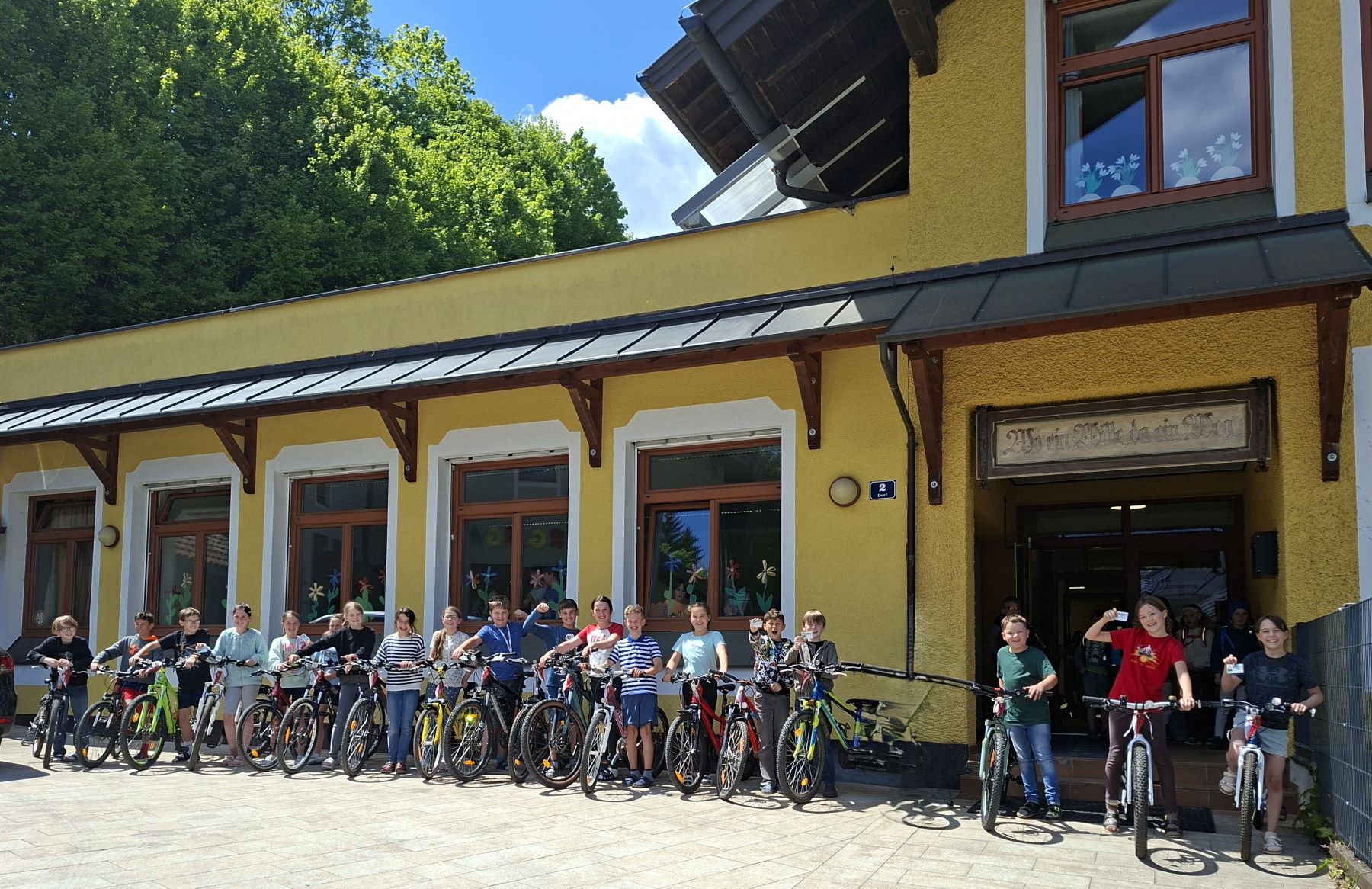 Radfahrprüfung der 4. Klasse