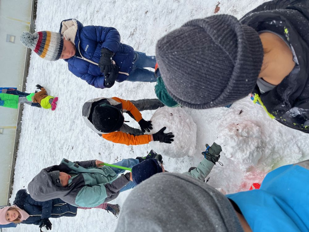 Spielen im Schnee