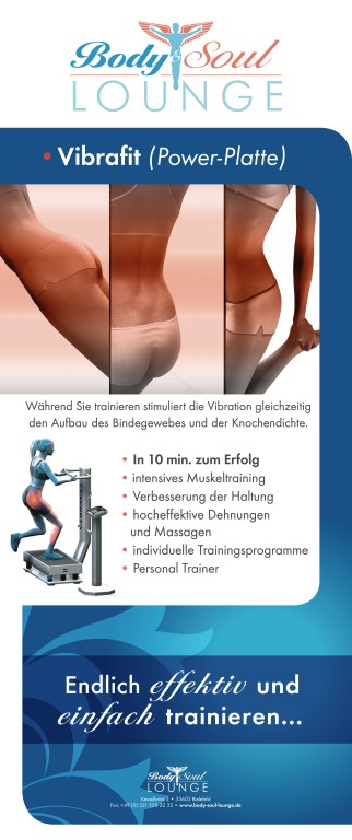 Messebanner – Body & Soul LOUNGE, Bielefeld