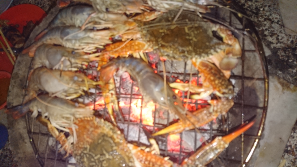Die erste Grillladung 