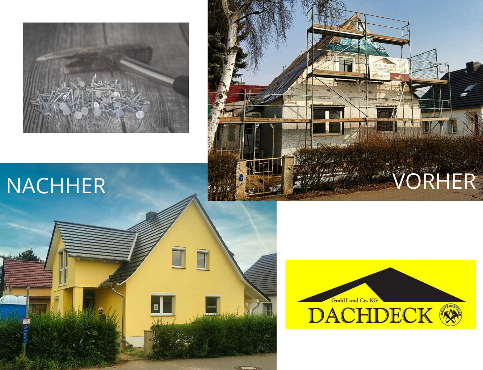 Vorher und Nachher von Dachdecker in Nordhausen