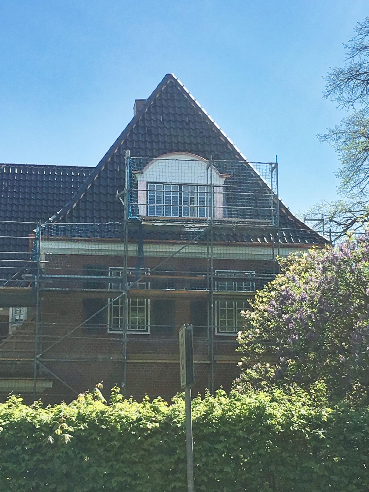 Gerüst für Dacharbeiten in Nordhausen