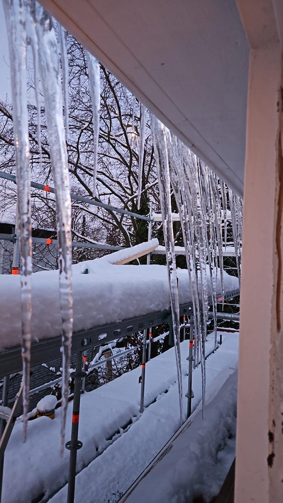 Dacheindeckung in Hamburg im Winter