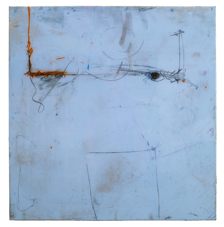 o.T. | 2018 | MIXED MEDIA UNTER MEHRSCHICHTKUNSTHARZ AUF HOLZ | 89 x 89 |  4.900,00€