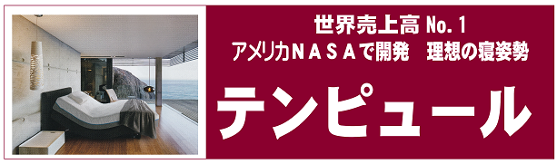 テンピュール　世界売上高Ｎｏ.1　アメリカＮＡＳＡで開発