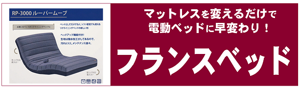 マットレスを変えるだけで電動ベッドに早変わり