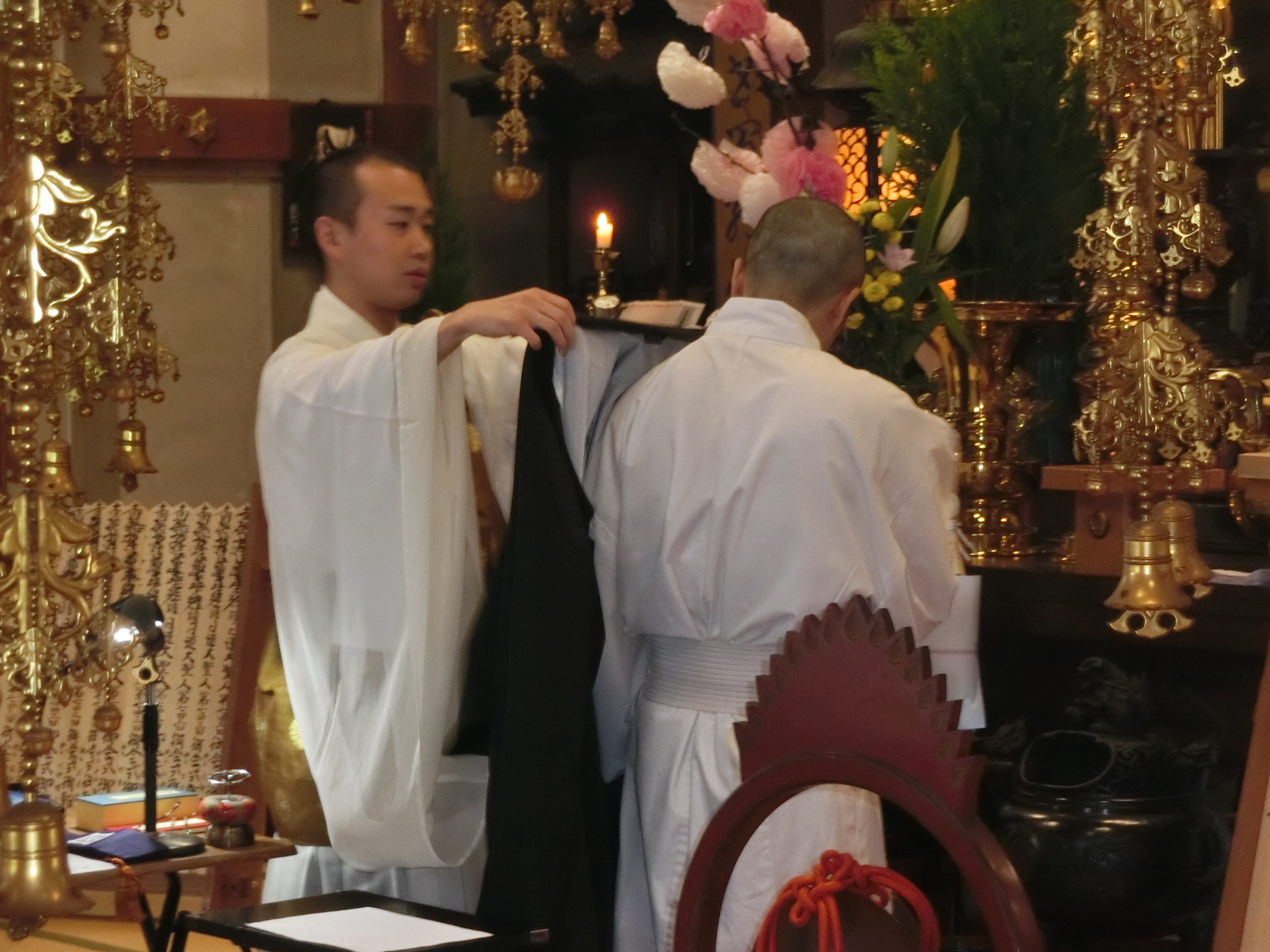 墨染衣の授服